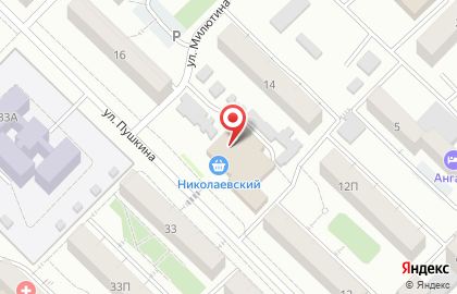 ОАО Банкомат, АКБ Росбанк на улице Пушкина на карте