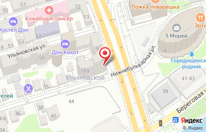 База отдыха Дон на Ворошиловском проспекте на карте