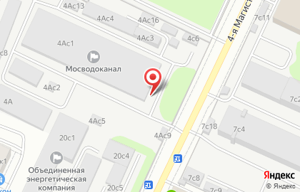 Мосводоканал в Москве на карте