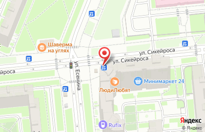 Киоск по продаже печатной продукции в Санкт-Петербурге на карте