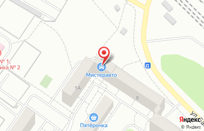 Автокомплекс Мистер АВТО в Октябрьском районе на карте