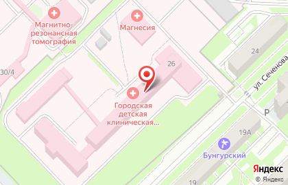 Банкомат Сбербанк на улице Сеченова, 26 на карте