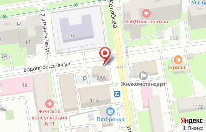 Супермаркет Лион на улице Желябова на карте