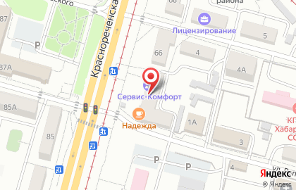 Коллегия адвокатов Левед на Краснореченской улице на карте
