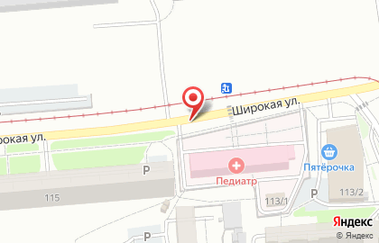 Продуктовый магазин в Новосибирске на карте