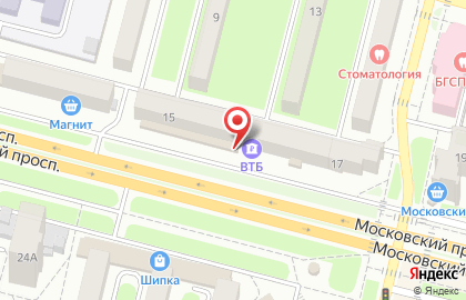 Банкомат ВТБ на Московском проспекте, 15 на карте