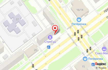 Салон печатей и штампов ПолиграфычЪ на проспекте Ленинского Комсомола на карте