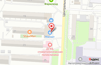 Ферма Вишневская на Центральной улице на карте