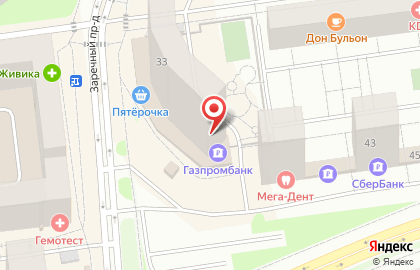 Сервисный центр List Service в Заречном проезде на карте