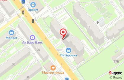 Магазин автотоваров на улице Космонавтов на карте
