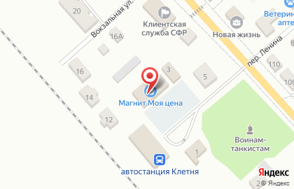 Гипермаркет Магнит в Брянске на карте