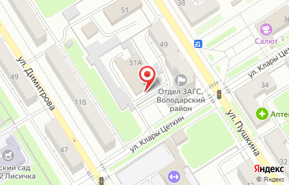 Рекламная компания Союз-М в Володарском районе на карте