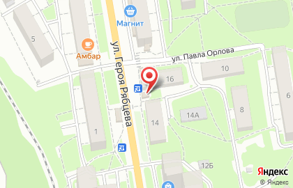 Магазин фруктов и овощей на улице Героя Рябцева на карте