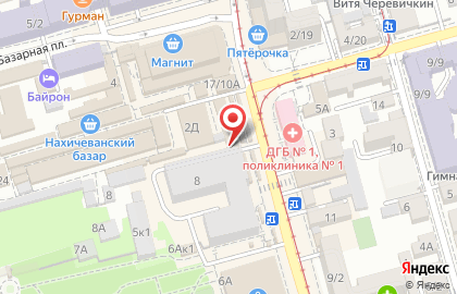 Магазин Великолукский мясокомбинат на площади Толстого на карте