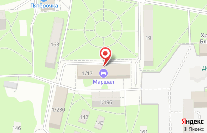 Гостиница Маршал в Советском районе на карте