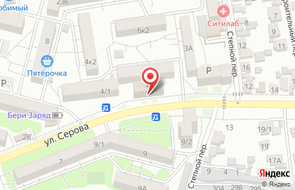 Компания Росс-Окна на улице Серова на карте