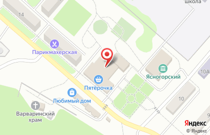 Ясногорское территориальное управление на карте