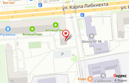 Пекарня Мамин хлеб на улице Карла Либкнехта, 18 на карте