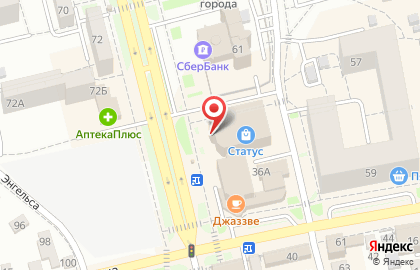Агентство Константа на улице Гагарина на карте