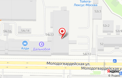 Служба доставки пиццы, суши и вок FoodBand.ru на Молодогвардейской улице на карте