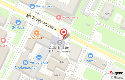 Компания Юником на улице Карла Маркса на карте