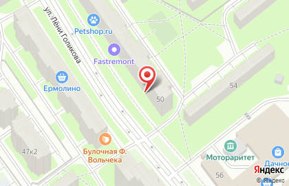 Магазин разливного пива ГлавПиво на проспекте Ветеранов на карте