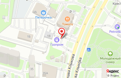 СТО Газпром в Центральном районе на карте