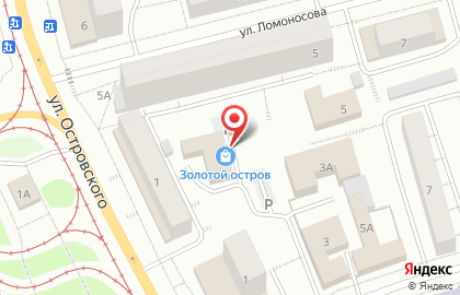 Ювелирный магазин Золотой Дождь на улице Ломоносова на карте
