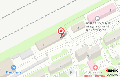 Железнодорожная торговая компания в Кургане на карте