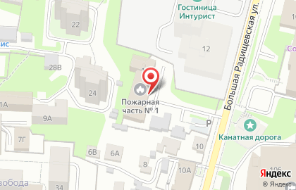 Пожарно-спасательная часть №1 в Ленинском районе на карте