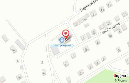 Магазин продуктов на Партизанской улице на карте