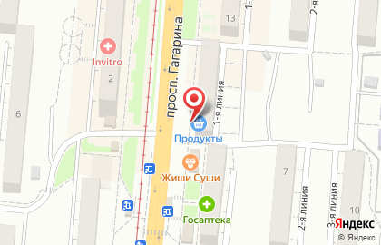 Магазин продуктов в Челябинске на карте