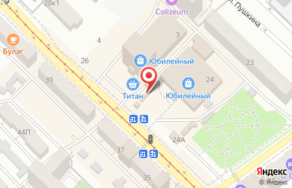 Евросеть на улице Гагарина на карте