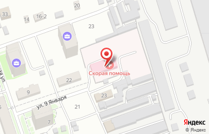 Скорая медицинская помощь в Новоалтайске на карте