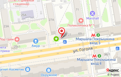 Магазин Садовый Дворик на Маршала Покрышкина на карте