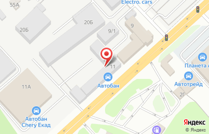 Автоцентр Автобан-Эксперт Березовский на карте
