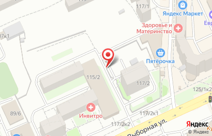 ОАО Банкомат, МДМ Банк на Выборной улице на карте