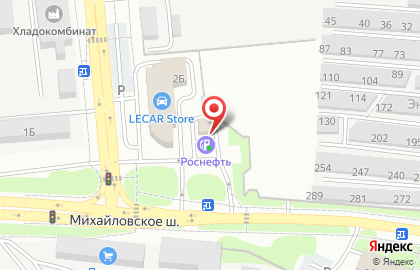 АЗС на улице Дзгоева на карте