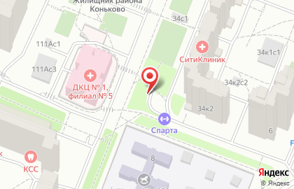 Тренажерный зал Sparta на улице Островитянова на карте