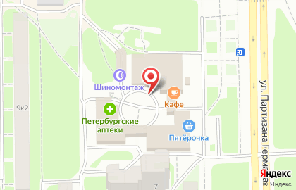 Участковый пункт полиции 54 отдел полиции, Управление МВД России по Красносельскому району на улице Партизана Германа на карте