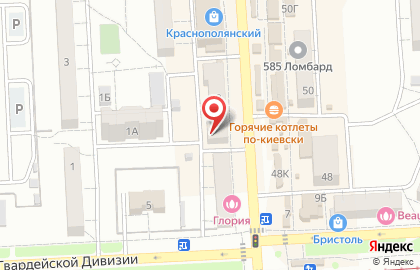 Продуктовый магазин в Волгограде на карте