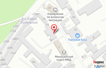 Социальный магазин Раздолье в Котельном проезде на карте