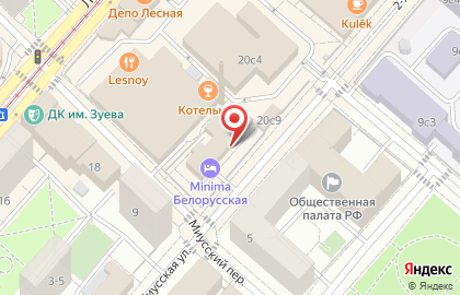 Minima hotels в Тверском районе на карте