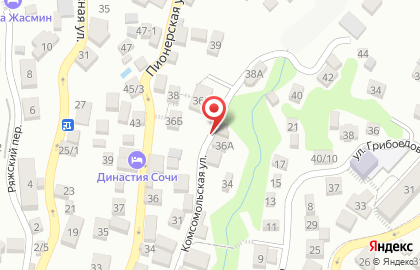 Бамбуковый Рай в Сочи на карте