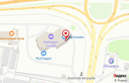 Гостиничный комплекс Золотой петушок в Октябрьском районе на карте