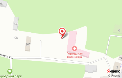 Городская станция скорой медицинской помощи на Школьной улице в Ладушкине на карте