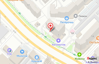 Акватель в Тюмени на карте