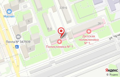 Поликлиника №1 в Ростове-на-Дону на карте