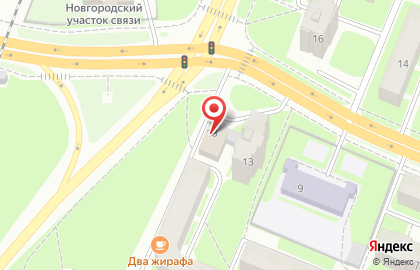 Линейный отдел МВД России на транспорте в Великом Новгороде на карте