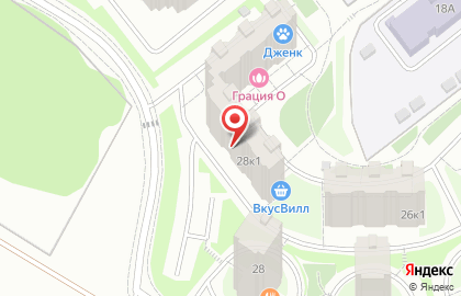 Продуктовый магазин в Москве на карте